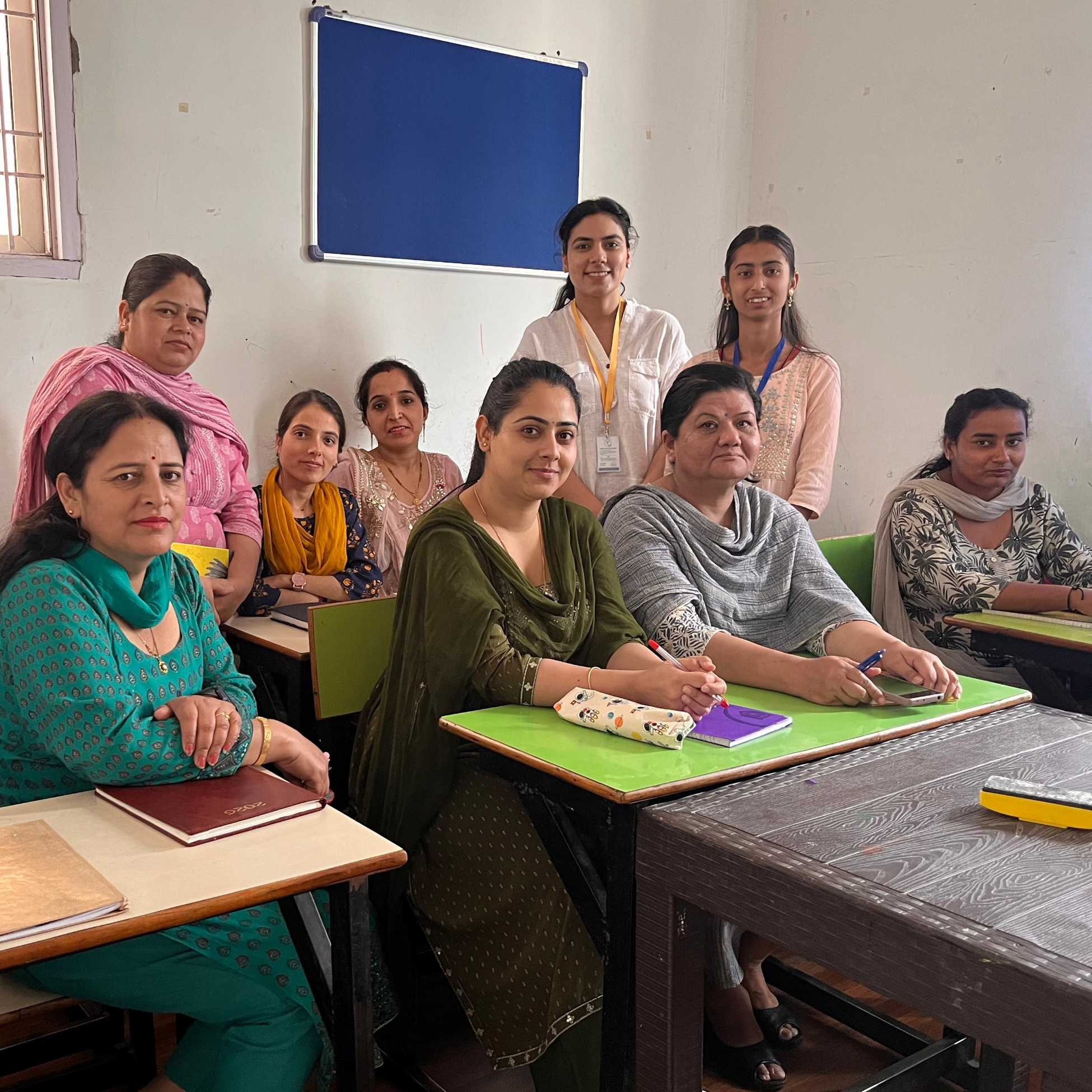 EIF facilitating a teacher training workshop at a private school in Dharamshala to address digital safety gaps and strengthen digital literacy among students.