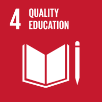 UN Sustainable Development Goal 4 icon representing Quality Education.