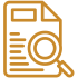 Icon representing evidence-based field research and data collection.